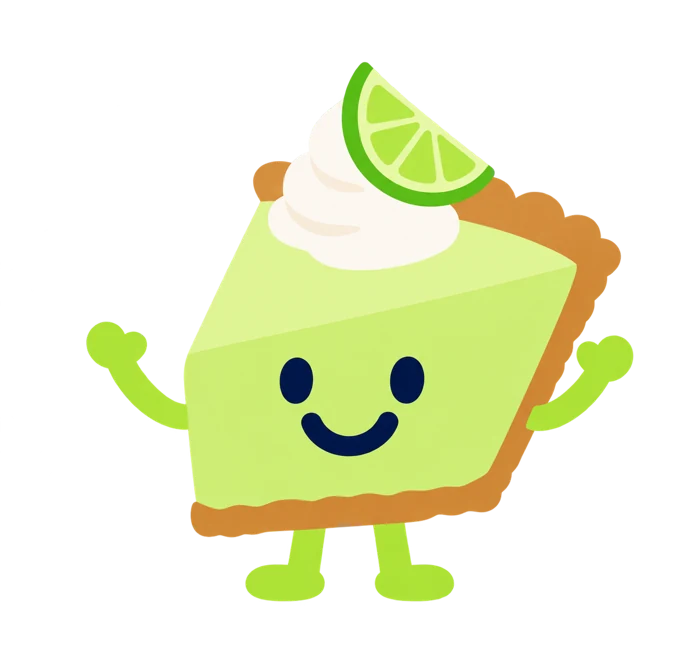 Tuuths Florida Key Lime Pie character