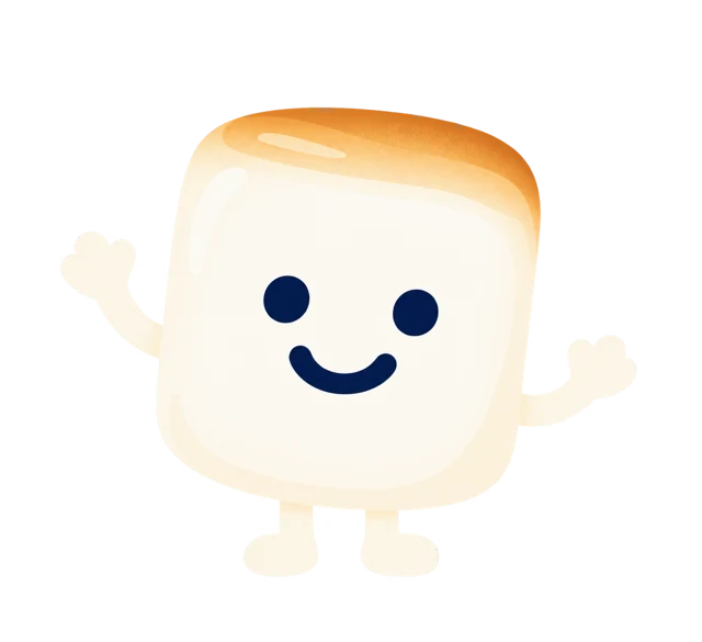 Tuuths Toasted marshmallow character